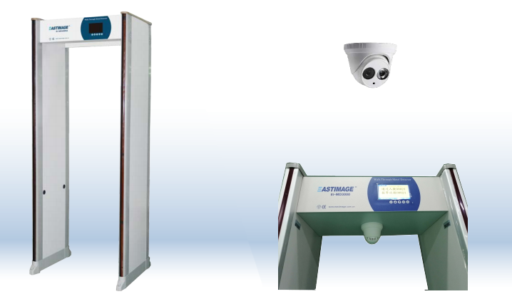 Pintu Keamanan Mengukur Suhu